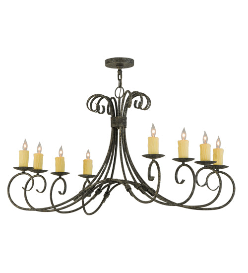 48"L Elon 8 Lt Oblong Chandelier