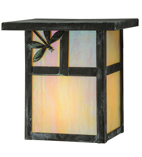 6.5" Wide Hyde Park T Mission Dragonfly Wall Sconce