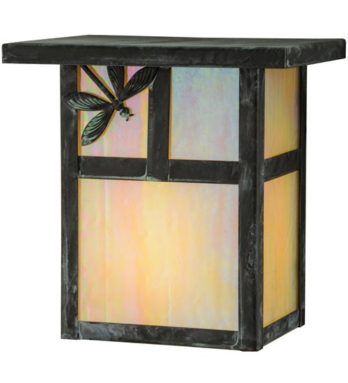 6.5" Wide Hyde Park T Mission Dragonfly Wall Sconce