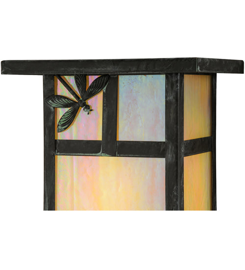 6.5" Wide Hyde Park T Mission Dragonfly Wall Sconce