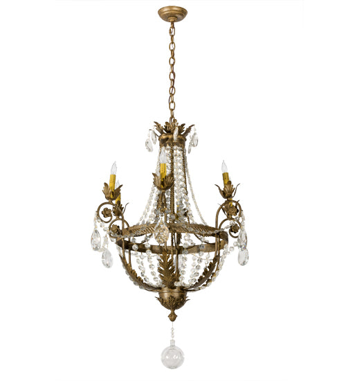 26"W Antonia 6 Lt Chandelier