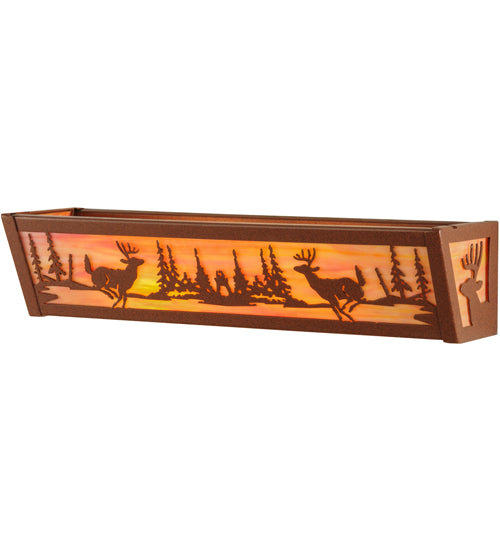 20" Wide Deer At Lake Vanity Light