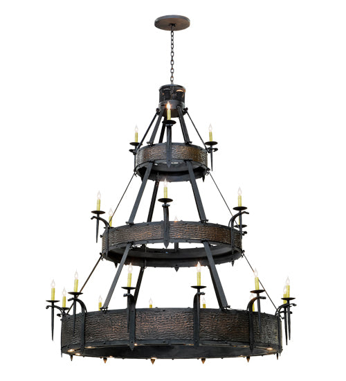 72" Wide Costello 21 Light Three Tier Chandelier