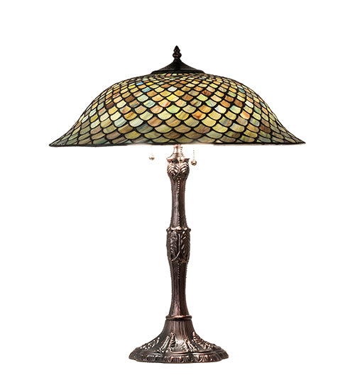 26" High Tiffany Fishscale Table Lamp