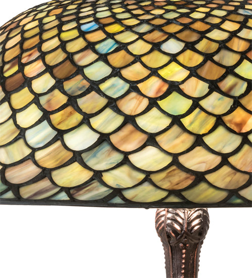 26" High Tiffany Fishscale Table Lamp