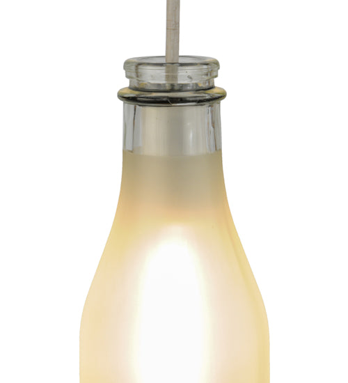 5"W Milk Bottle Mini Pendant