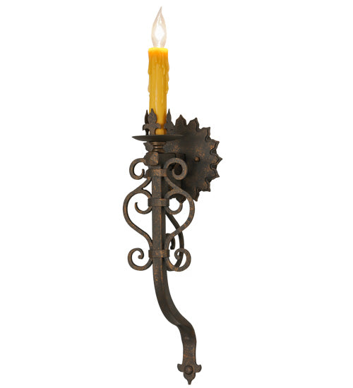 6.5"W Sunburst Wall Sconce