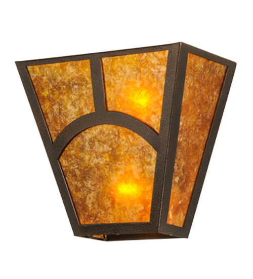 13"W Mission Hill Top Wall Sconce