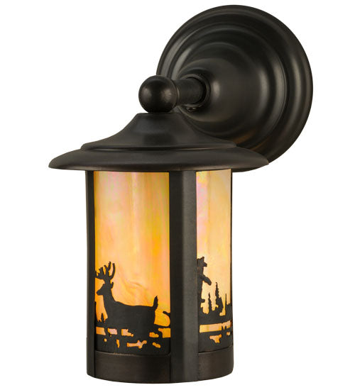 6"W Fulton Deer Creek Solid Mount Wall Sconce