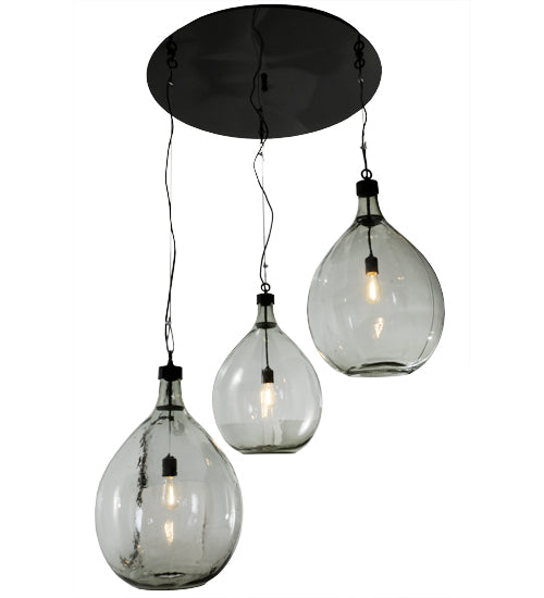 41"W Euri Tanta 3 Lt Cascading Pendant