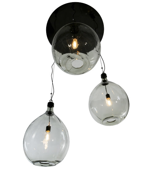 41"W Euri Tanta 3 Lt Cascading Pendant