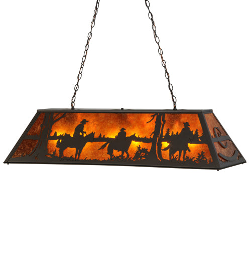 48"L Personalized Rockin' C Ranch Oblong Pendant