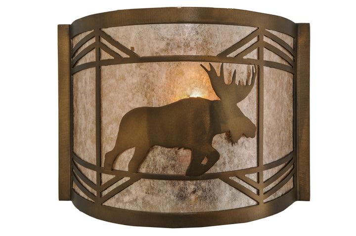 11"W Lone Moose Wall Sconce