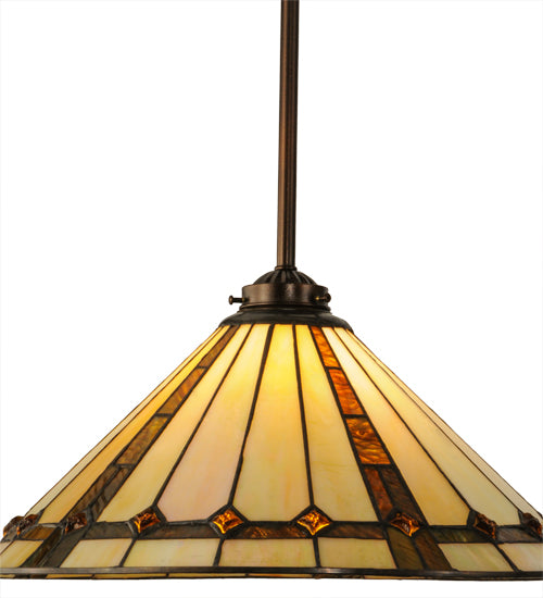 60"H Belvidere 2 Lt Custom Island Pendant