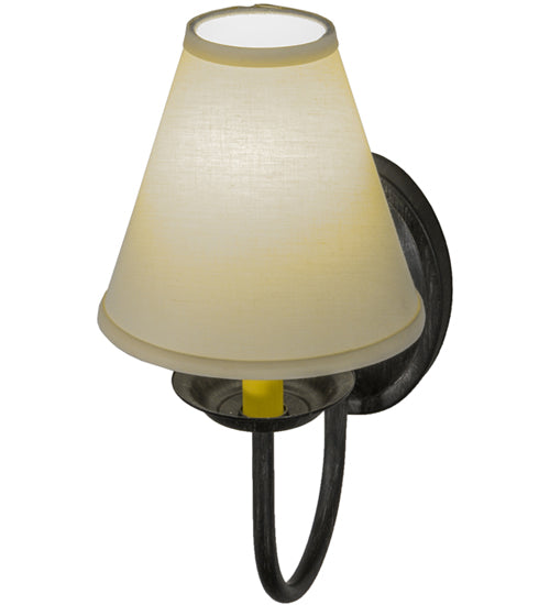 7"W Classic W/Fabric Shade Wall Sconce