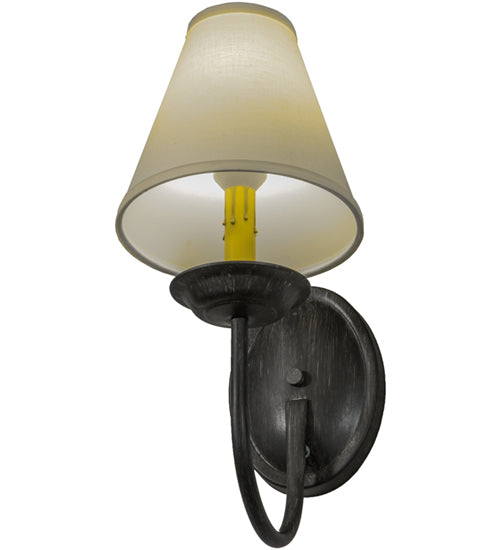 7"W Classic W/Fabric Shade Wall Sconce