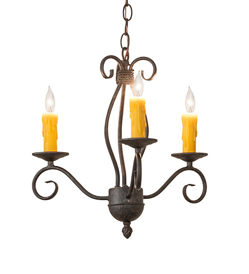 18" Wide Sienna 3 Lt Chandelier