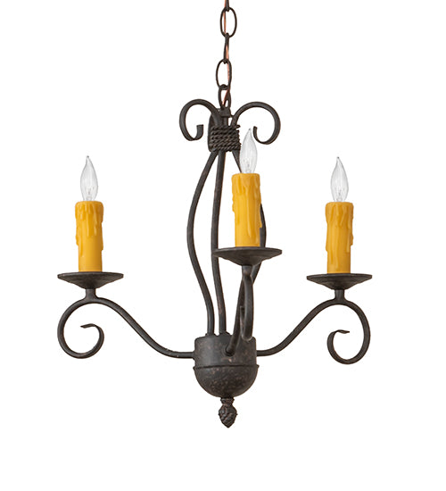 18" Wide Sienna 3 Lt Chandelier