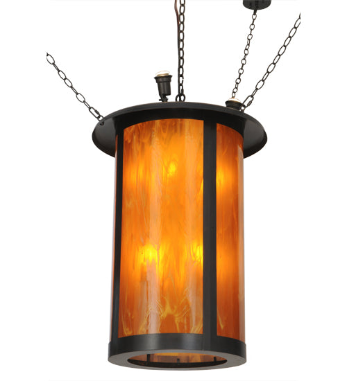 24"W Fulton Prime W/Uplights Lantern Pendant