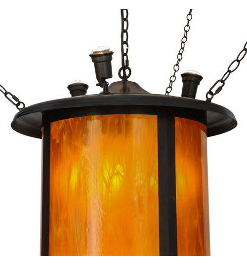 24"W Fulton Prime W/Uplights Lantern Pendant