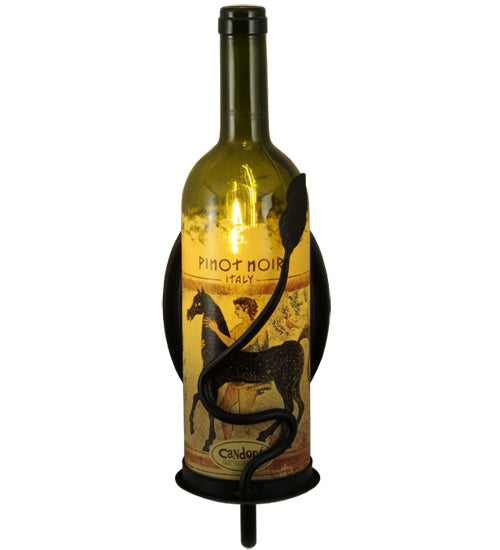 4.5"W Tuscan Vineyard Personalized Wine Bottle Wall Sconce