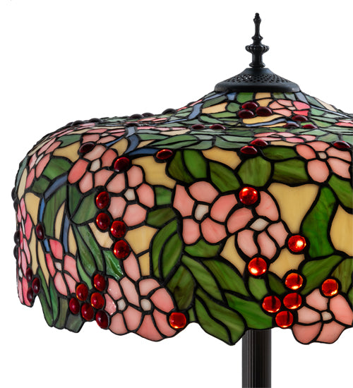 62" High Tiffany Cherry Blossom Floor Lamp