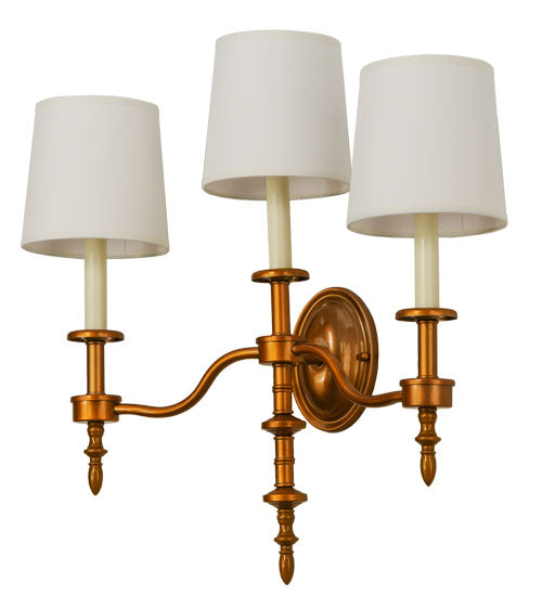 22"W Toby 3 Lt Wall Sconce