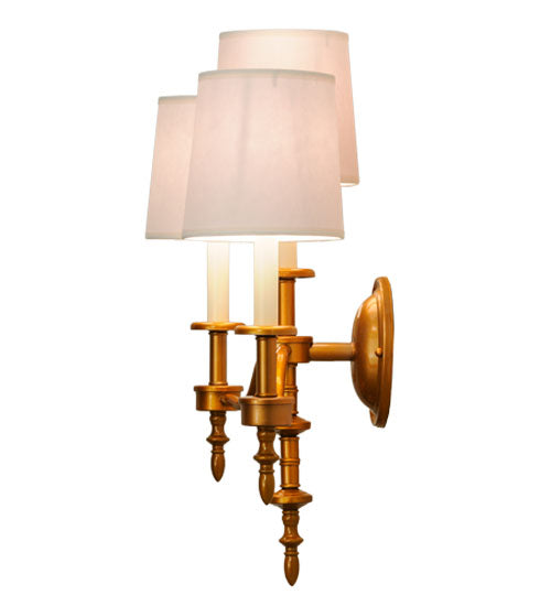 22"W Toby 3 Lt Wall Sconce