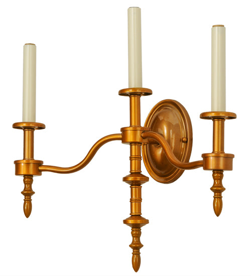 22"W Toby 3 Lt Wall Sconce