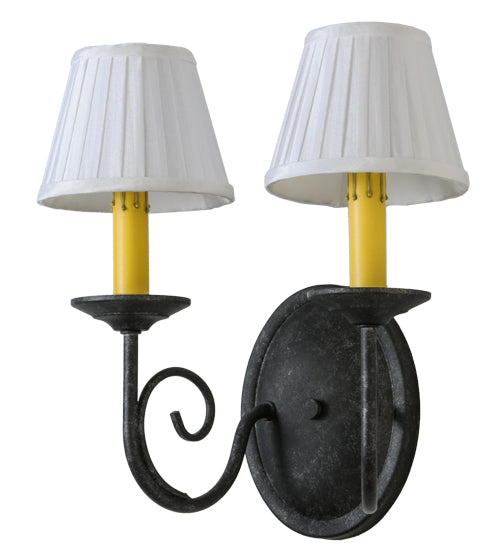 12" Wide Jenna 2 Light Wall Sconce