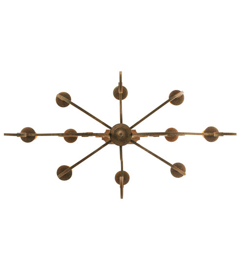 48"L Clifton 10 Lt Oblong Chandelier