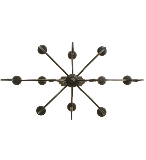 48"L Clifton 10 Lt Oblong Chandelier