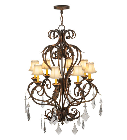 30"W Josephine 8 Lt Chandelier