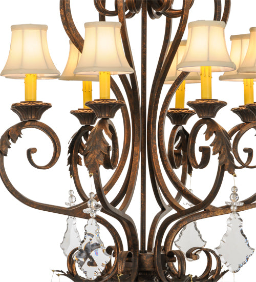 30"W Josephine 8 Lt Chandelier