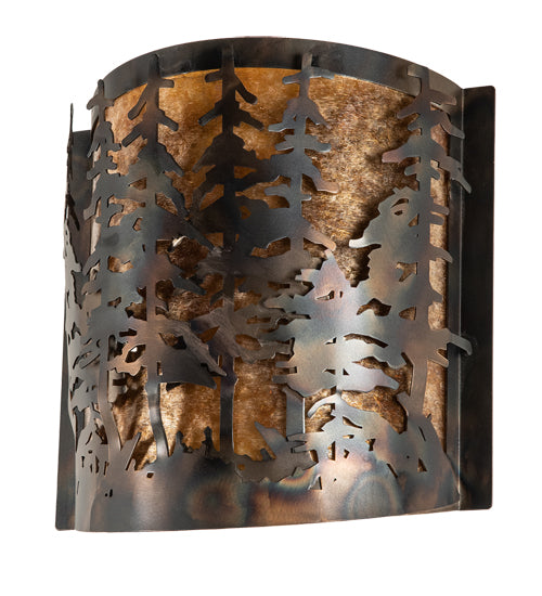 14" Wide Tall Pines Wall Sconce