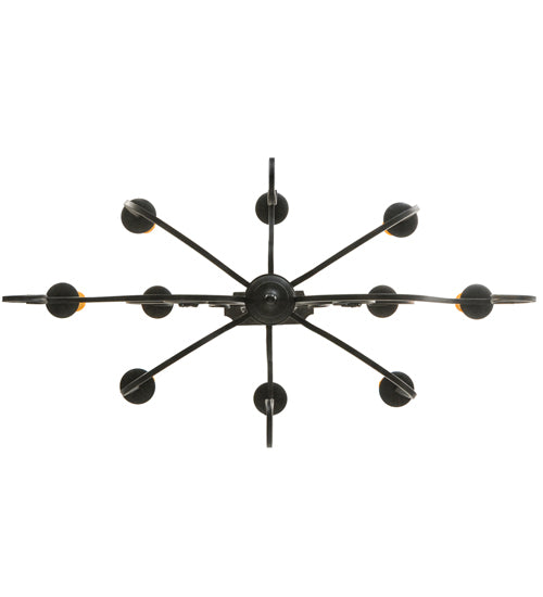 48"L Clifton 10 Lt Oblong Chandelier