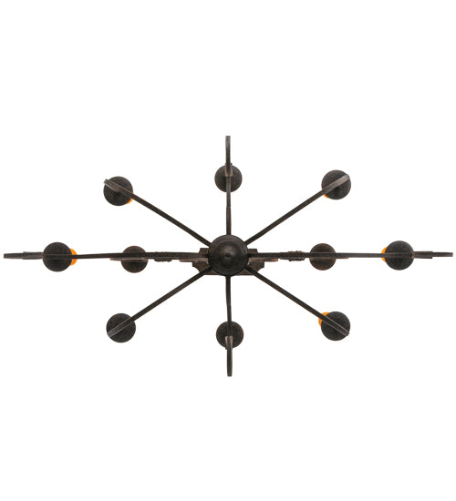 48"L Clifton 10 Lt Oblong Chandelier