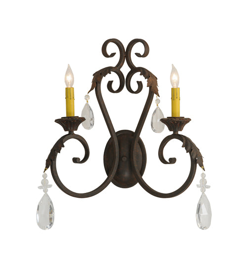 20" Wide Josephine 2 Light Wall Sconce