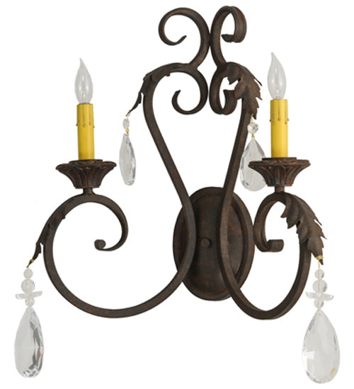 20" Wide Josephine 2 Light Wall Sconce