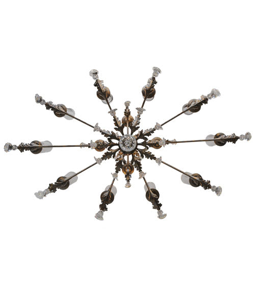 62" Long Windsor 14 Light Oblong Chandelier