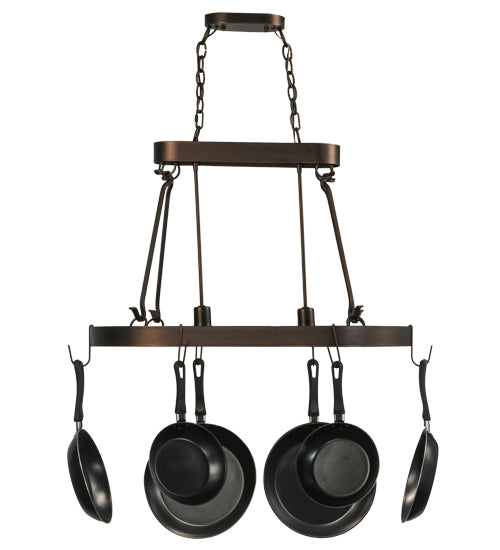 32" Long Harmony 2 Light Pot Rack