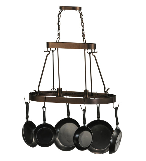 32" Long Harmony 2 Light Pot Rack