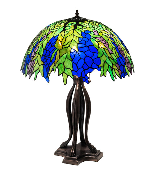 30" High Tiffany Honey Locust Table Lamp