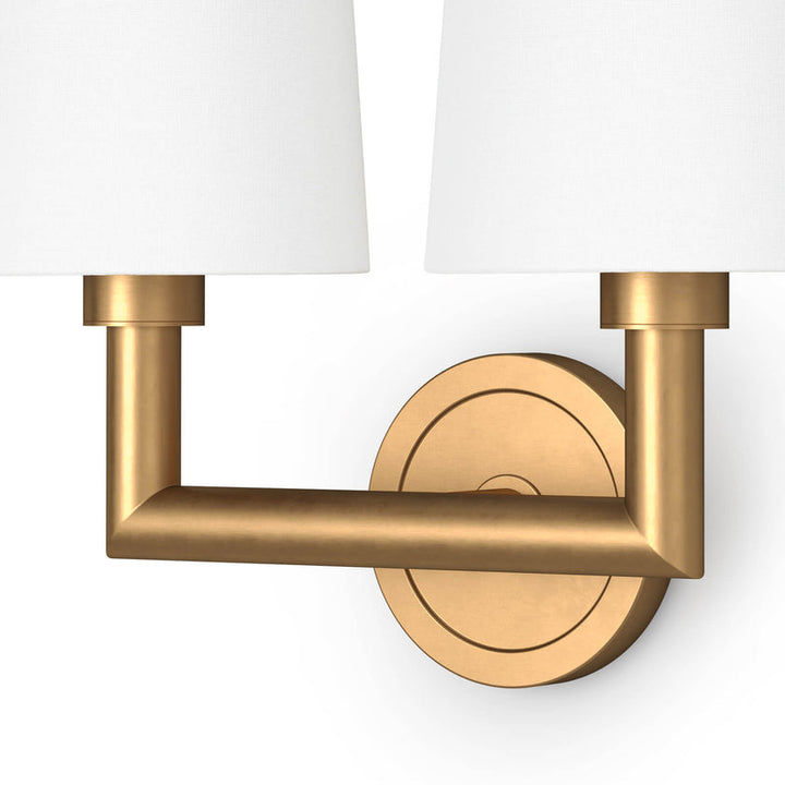 Southern Living Legend Sconce Double (Natural Brass)