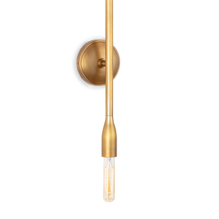 Cobra Sconce - Natural Brass