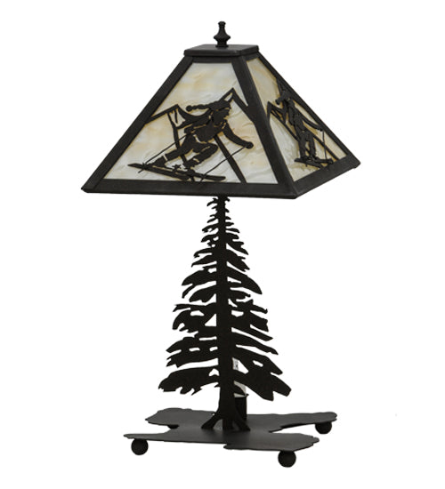 22"H Alpine W/Lighted Base Table Lamp