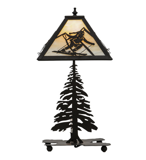 22"H Alpine W/Lighted Base Table Lamp