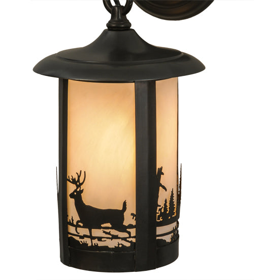 7"W Fulton Deer Creek Hanging Wall Sconce