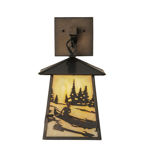 8"W Stillwater Canoe At Lake Hanging Wall Sconce