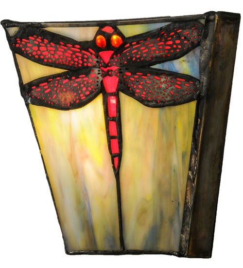 7.5"W Prairie Dragonfly Wall Sconce